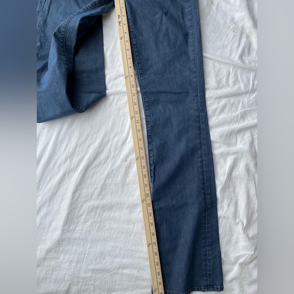 VTG Y2k 2000’s Rich & Skinny Blue Flare Wide Leg Jeans dark wash 27 - Picture 11 of 11